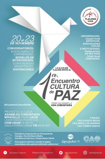 Tlalpan presentará encuentro por la paz