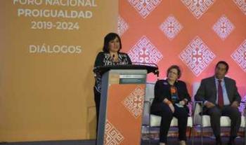 Anuncia la secretaria Irma Eréndira Sandoval compromisos de la Función Pública en el Programa Nacional para la Igualdad