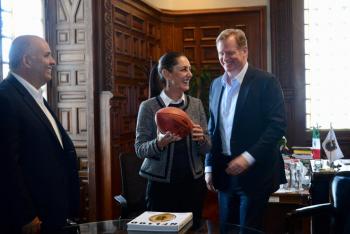 Reunión con el comisionado de la NFL