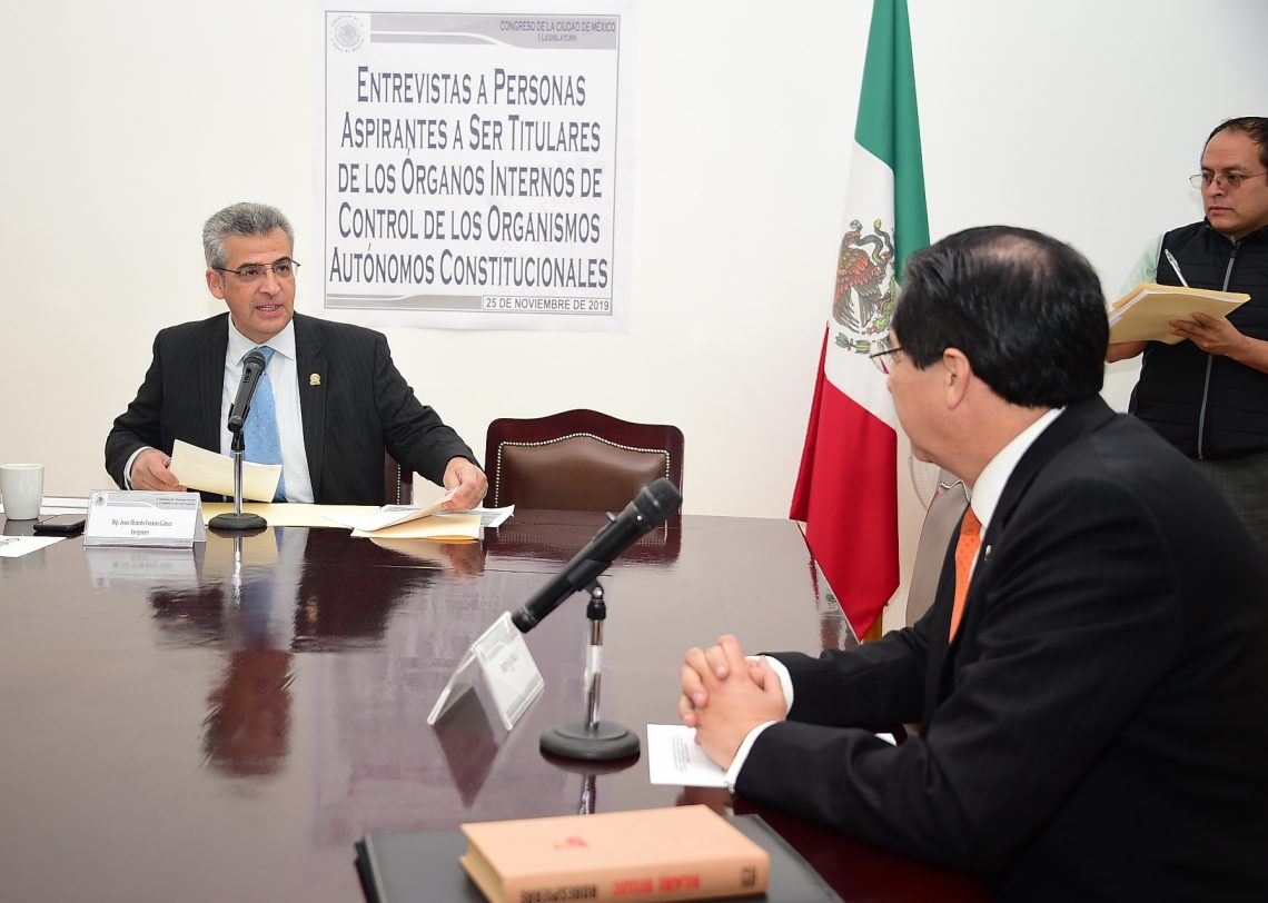 Entrevistan a personas aspirantes a dirigir el órgano de control de la Comisión de Derechos Humanos de la Ciudad de México