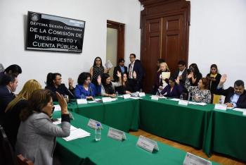 En reunión de Comisión aprueban varios dictámenes en materia presupuestal