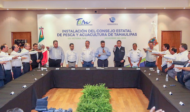Se instala el Consejo Estatal de Pesca y Acuacultura en Tamaulipas