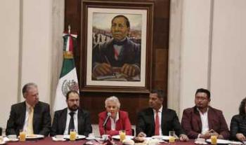 Refrenda secretaria de Gobernación, Olga Sánchez Cordero, compromiso de diálogo respetuoso, permanente y fluido con congresos estatales