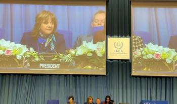 Preside subsecretaria Delgado la sesión para nombrar a nuevo director general del OIEA y se reúne con altos funcionarios de la ONU en Viena