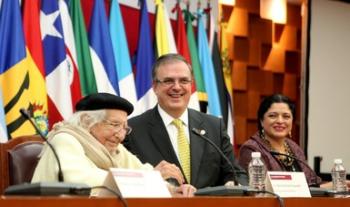 El canciller Marcelo Ebrard clausura Encuentro Lationamericano “México contra los extremismos”