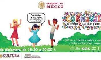 Invita el INEHRM a Carnaval de Historia para niñas y niños este 6 de diciembre