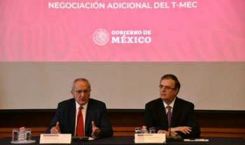 Canciller Ebrard y subsecretario Seade presentan detalles del Protocolo Modificatorio del T-MEC
