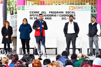 Programa de apoyo a Cuidadoras y Cuidadores cierra 2019 beneficiando a cientos de familias de Azcapotzalco
