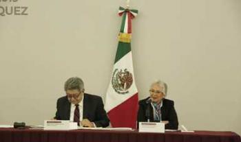 Recibe secretaria de Gobernación Informe Anual de Actividades del Tribunal Federal de Conciliación y Arbitraje