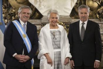 Participación en la ceremonia de Transmisión del Mando Presidencial en la República Argentina