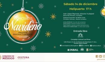Llega la Navidad al Complejo Cultural Los Pinos con un concierto de la Sinfónica Nacional y los Solistas Ensamble