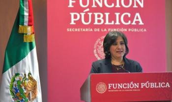 Palabras de la secretaria de la Función Pública, Irma Eréndira Sandoval Ballesteros, en la conferencia de prensa sobre Manuel Bartlett Díaz