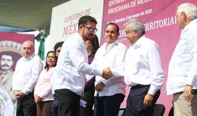 Gobierno de México entrega primeras obras del PMU en Ayala, Morelos