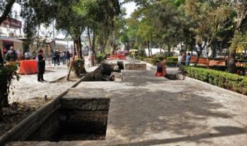 En Centro Histórico de Azcapotzalco hallan plataforma doméstica de élite de la antigua parcialidad de Mexicapan