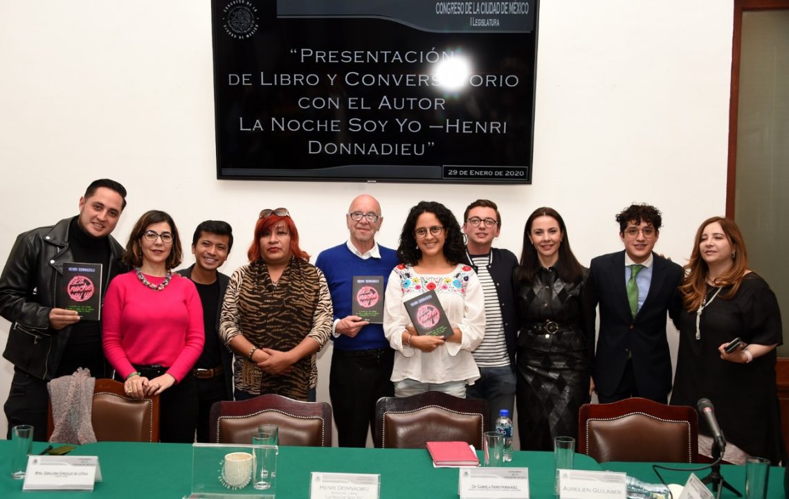Presentan en el Congreso de la Ciudad de México el libro “La noche soy yo”, de Henri-Donnadieu