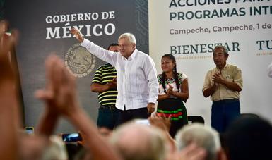 Tren Maya invertirá en Campeche alrededor de 60 mil millones de pesos, informa presidente López Obrador