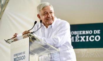 En Mérida, presidente López Obrador encabeza inicio de construcción de dos centrales eléctricas y gasoducto