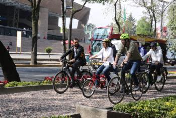 Inaugura Gobierno capitalino Sendero Compartido para peatones y ciclistas en Avenida Paseo de la Reforma