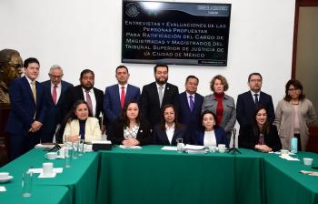 La Comisión de Administración y Procuración de Justicia del Congreso local inició las entrevistas para ratificación de magistrados del TSJ