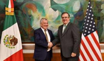 Concluye con éxito reunión del canciller Marcelo Ebrard y el embajador Michael Kozak