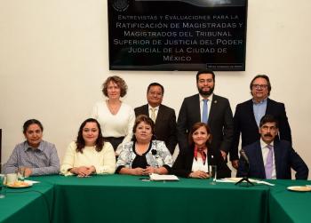Concluyó el proceso de entrevistas para ratificación de magistrados del Tribunal Superior de Justicia de la CDMX