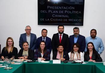La titular de la Fiscalía General de Justicia presentó ante diputadas y diputados el Plan de Política Criminal de la Ciudad de México