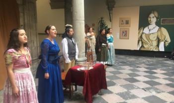 Presentaron Vicario madre, Leona de la patria, montaje de la compañía El Tequio de San Miguel
