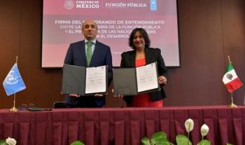 Función Pública firma Memorando de Entendimiento con el PNUD para un combate global a la corrupción