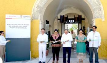 Estrena rostro el Museo de Arqueología Maya, Fuerte de San Miguel