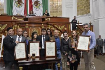 En sesión solemne, el Congreso de la Ciudad de México entrega la Medalla al Mérito por la Defensa de las Víctimas