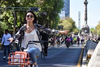 Domingo de ciclotón Ciudad de México correspondiente a febrero