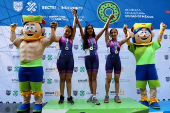 Fiesta sobre ruedas en la final del ciclismo de la Olimpiada Comunitaria de la Ciudad de México