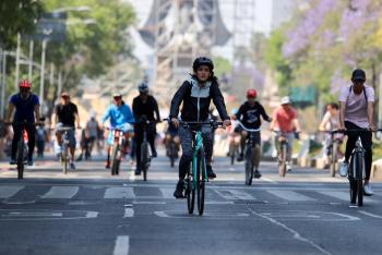 Más de 75 mil ciclistas disfrutaron de la Ciudad de México este domingo