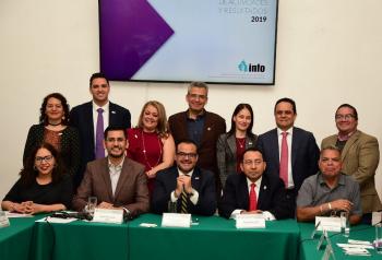 Comisionado presidente del Info CDMX presentó su Informe Anual de Labores ante el Congreso local
