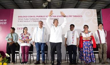 Región chontal de Tabasco tendrá su hospital, anuncia presidente López Obrador en Quintín Arauz