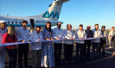 Inaugura Miguel Torruco nuevo vuelo de la Ciudad de México a Manzanillo