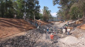 Supervisa Jefa de Gobierno obras de saneamiento y construcción del Parque Lineal Canal Nacional