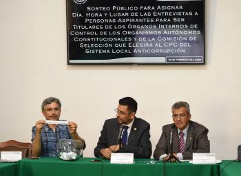 Definen día, hora y lugar de las entrevistas a aspirantes a los OIC de los organismos autónomos y de la Comisión de Selección que elegirá al CPC del Sistema Local Anticorrupción