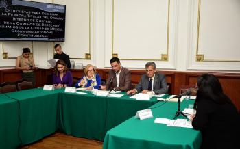 Realizan las entrevistas a quienes aspiran a ocupar la titularidad del Órgano Interno de Control de la CDHCM