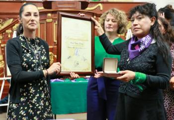 Entrega Jefa de Gobierno Medalla al mérito "Hermila Galindo" 2019