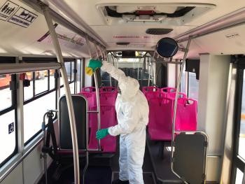 El Metrobús implementa medidas preventivas de higiene para los usuarios de este sistema de modalidad