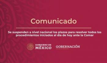 Se suspenden a nivel nacional los plazos para resolver todos los procedimientos iniciados al día 24 de marzo ante la Comar