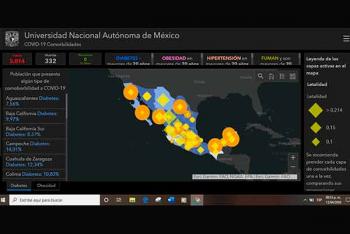 Instala UNAM plataforma de información geográfica sobre COVID-19 en MÉXICO