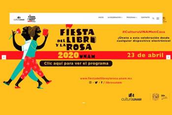 Fiesta del Libro y la Rosa de la UNAM, única celebración literaria virtual en el mundo