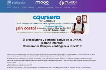 De la UNAM, ocho de los 10 cursos en línea más buscados por los mexicanos