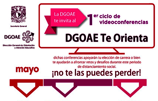 Inicia la UNAM ciclo de conferencias en línea sobre orientación vocacional
