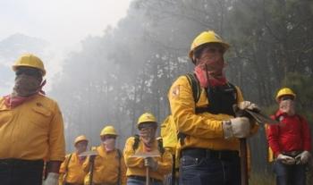 Enaltece Semarnat el trabajo comprometido y valiente de las y los combatientes del fuego