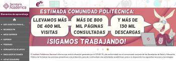 Avanza IPN en el Plan de Continuidad Académica durante la pandemia por COVID-19