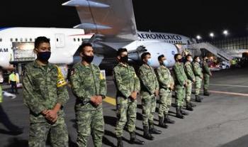 Arriba décimo primer vuelo del puente aéreo México-China con ventiladores y pruebas de detección de SARS-CoV-2