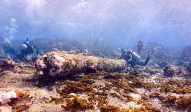 Arqueólogos subacuáticos localizan vestigios de un naufragio de hace más de 200 años en aguas de Quintana Roo